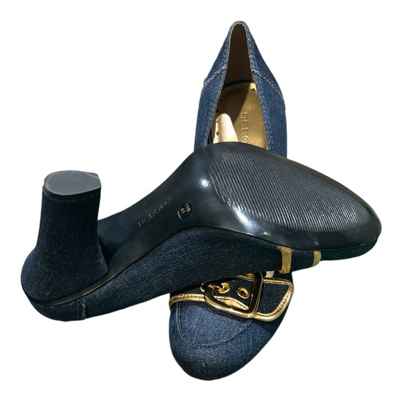 BCBG Blue Denim Heels 4”. New with box Women’s Size 41 - Picture 6 of 7